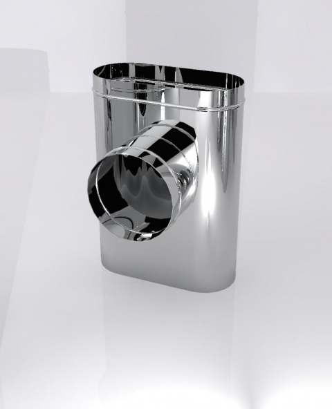 Тройник 90 градусов овальный