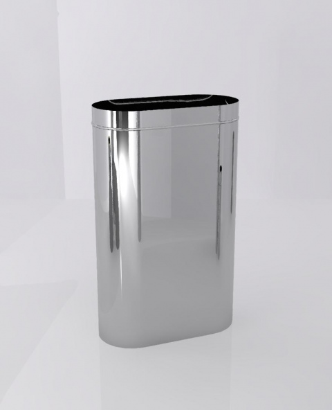 Дымоход (труба) овальный 1м