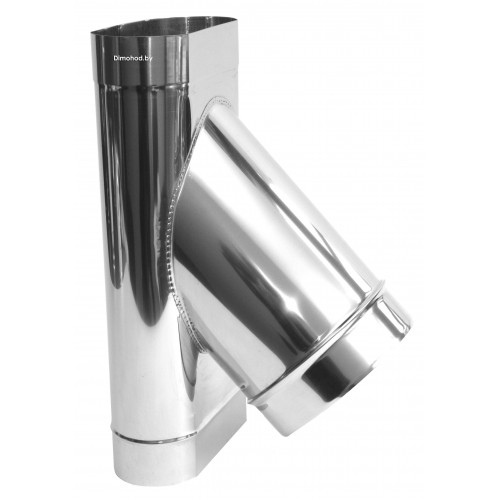 Тройник 45 градусов овальный